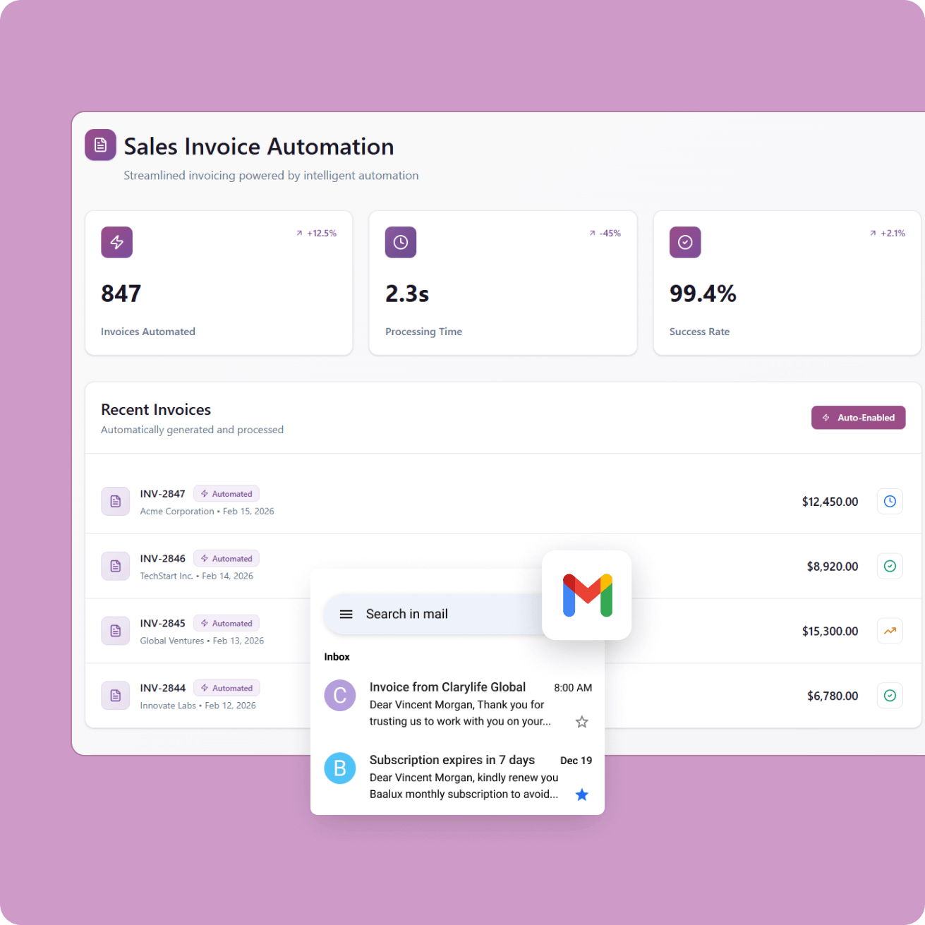 Automated Invoice