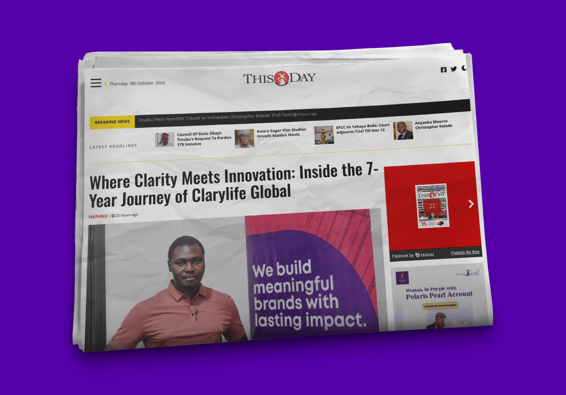 How Clarylife Global in Port Harcourt is Helping Nigerian Businesses Scale — Featured in THISDAYLIVE